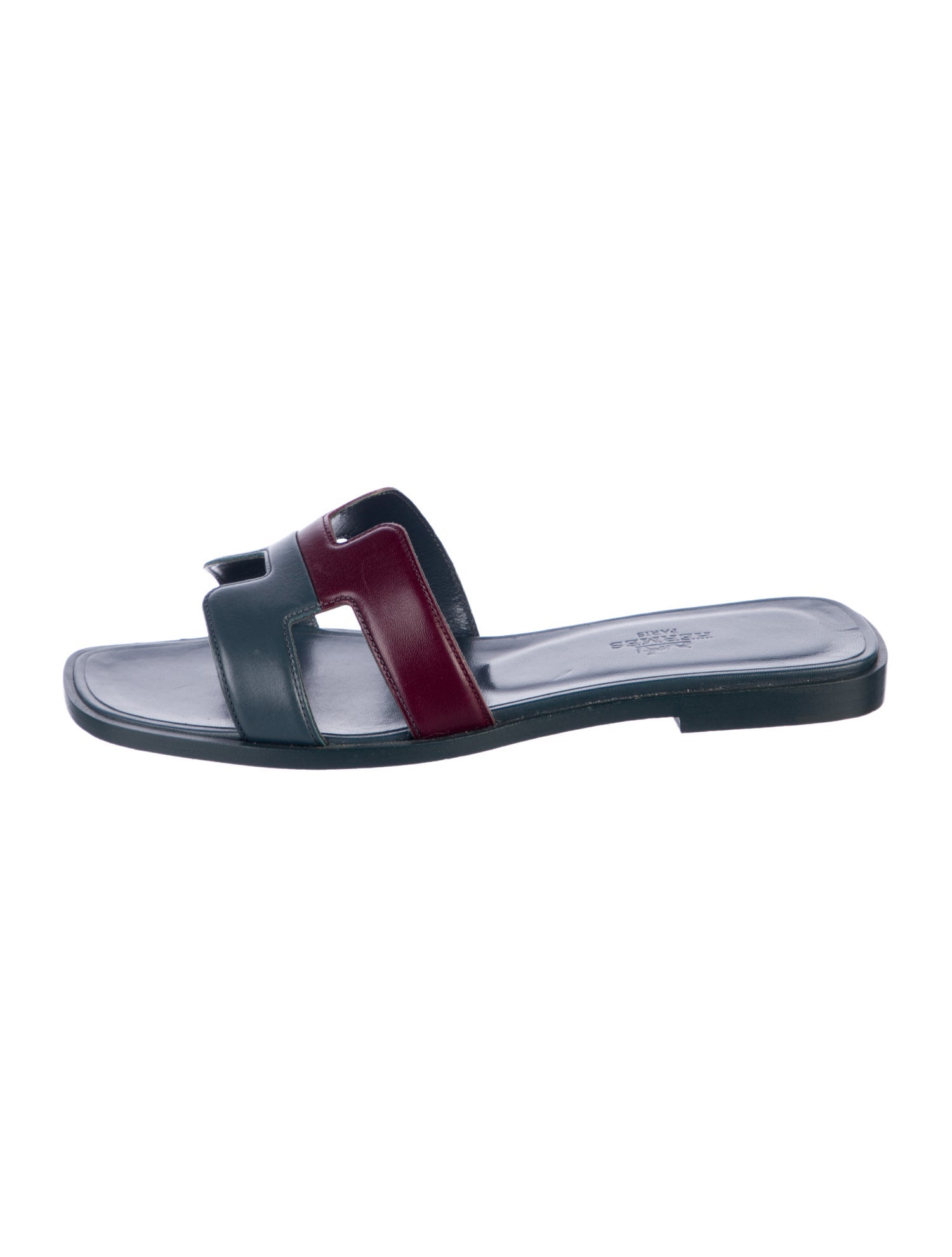 Hermès Oran Leather Slides